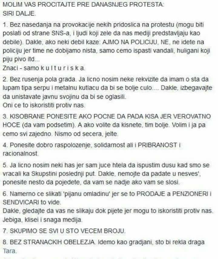 PROTEST PROTIV DIKTATURE