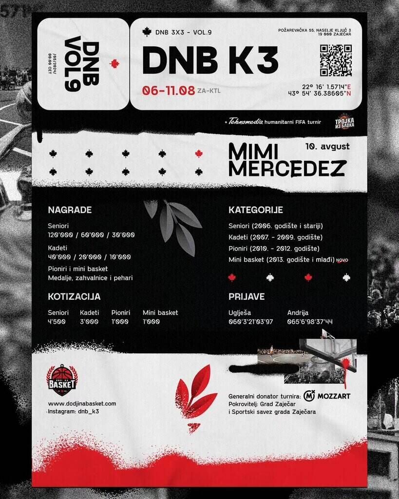 Dođi na basket plakat