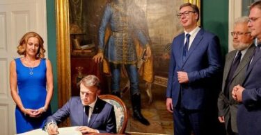 Vučić i Makron u Galeriji Matice Srpske