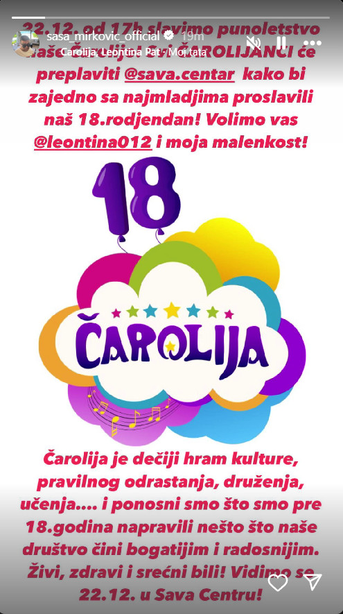 hor Čarolija slavi punoletstvo
