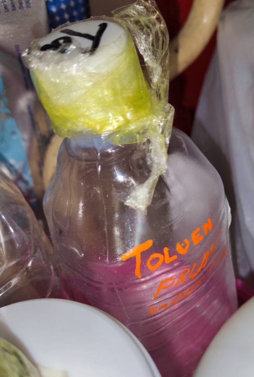 laboratorija za proizvodnju metamfetamina u Boru toluen