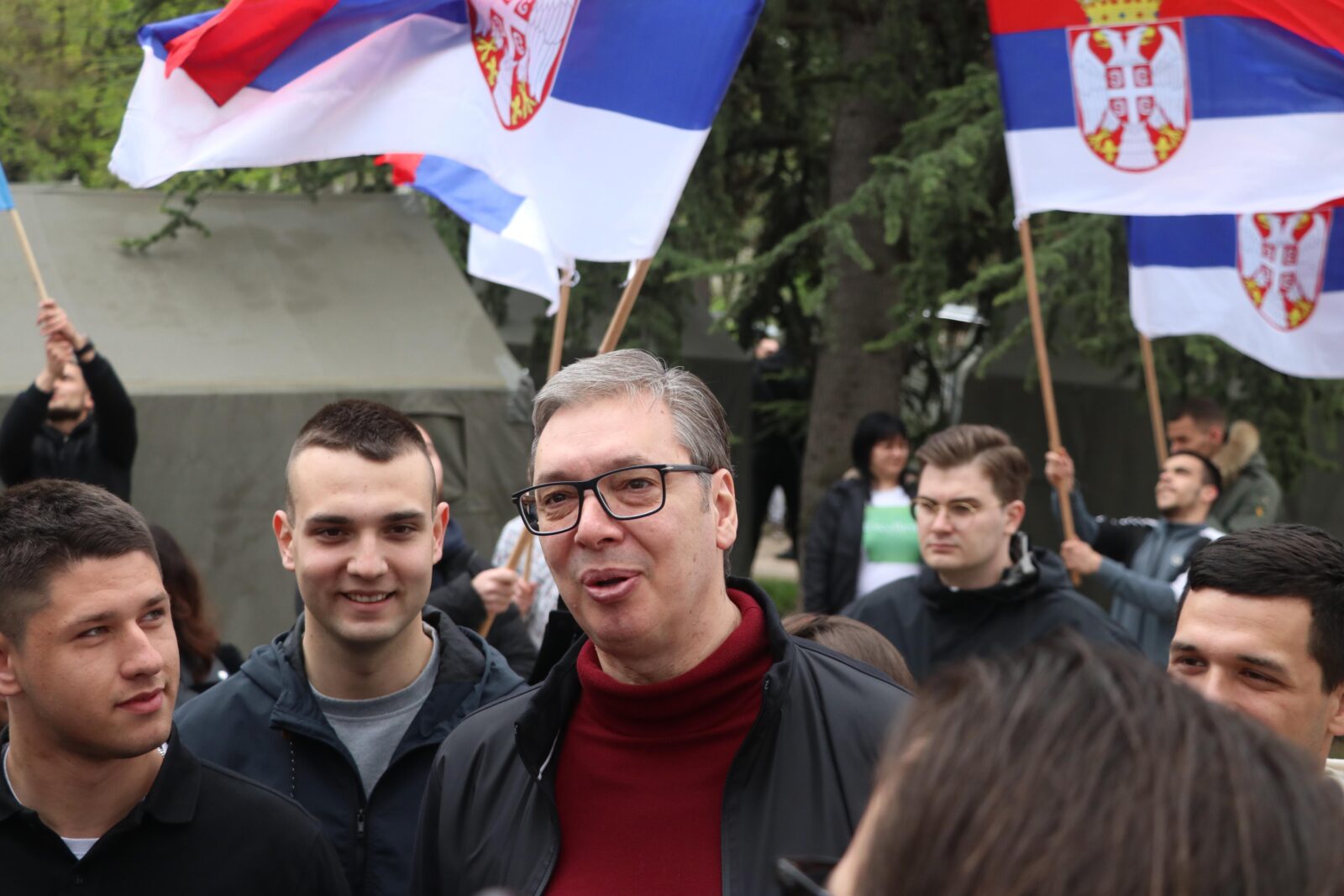 Vučić obišao studente u Pionirskom parku: U narednom periodu videćete snažniju državu, nekoliko meseci već trpimo teror  Aleksandar Vučić foto:Tanjug