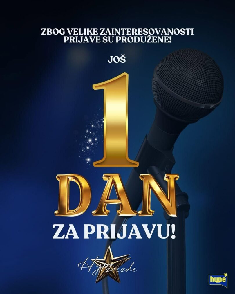 Još jedan dan za prijave