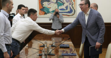 Predsednik Srbije sa studentima