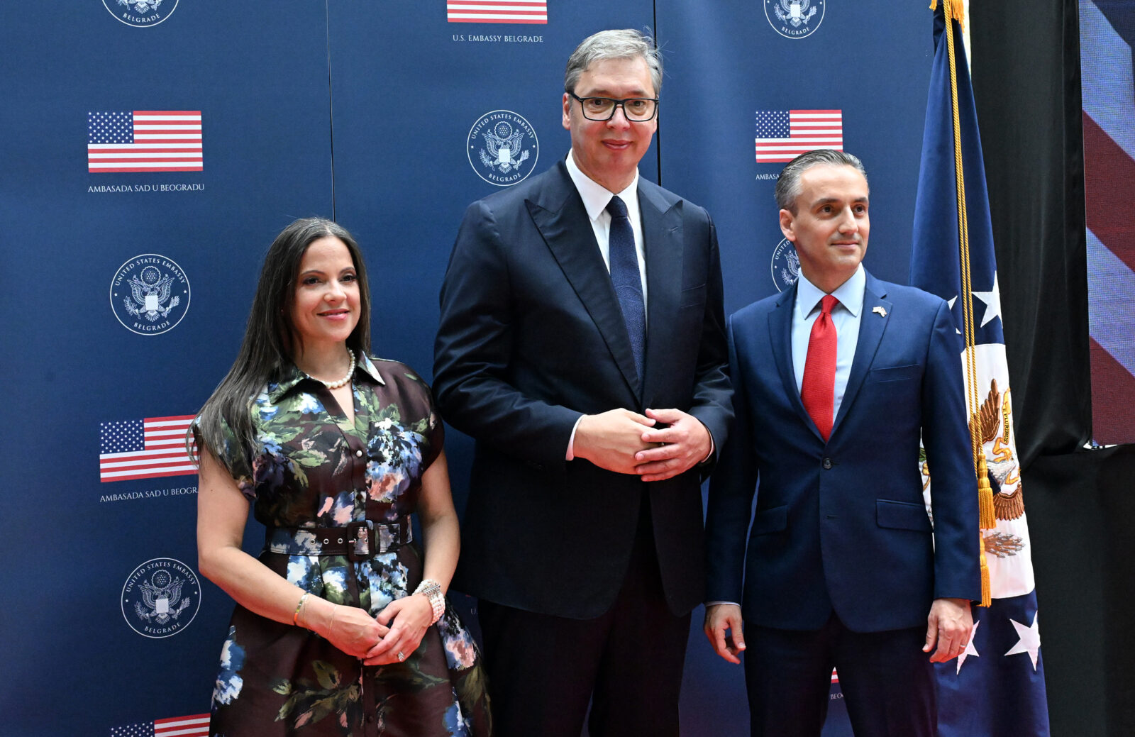 Predsednik Vučić na proslavi ambasade SAD